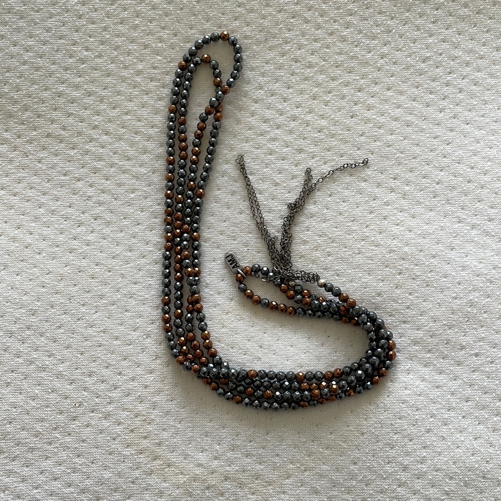 Long bead necklace